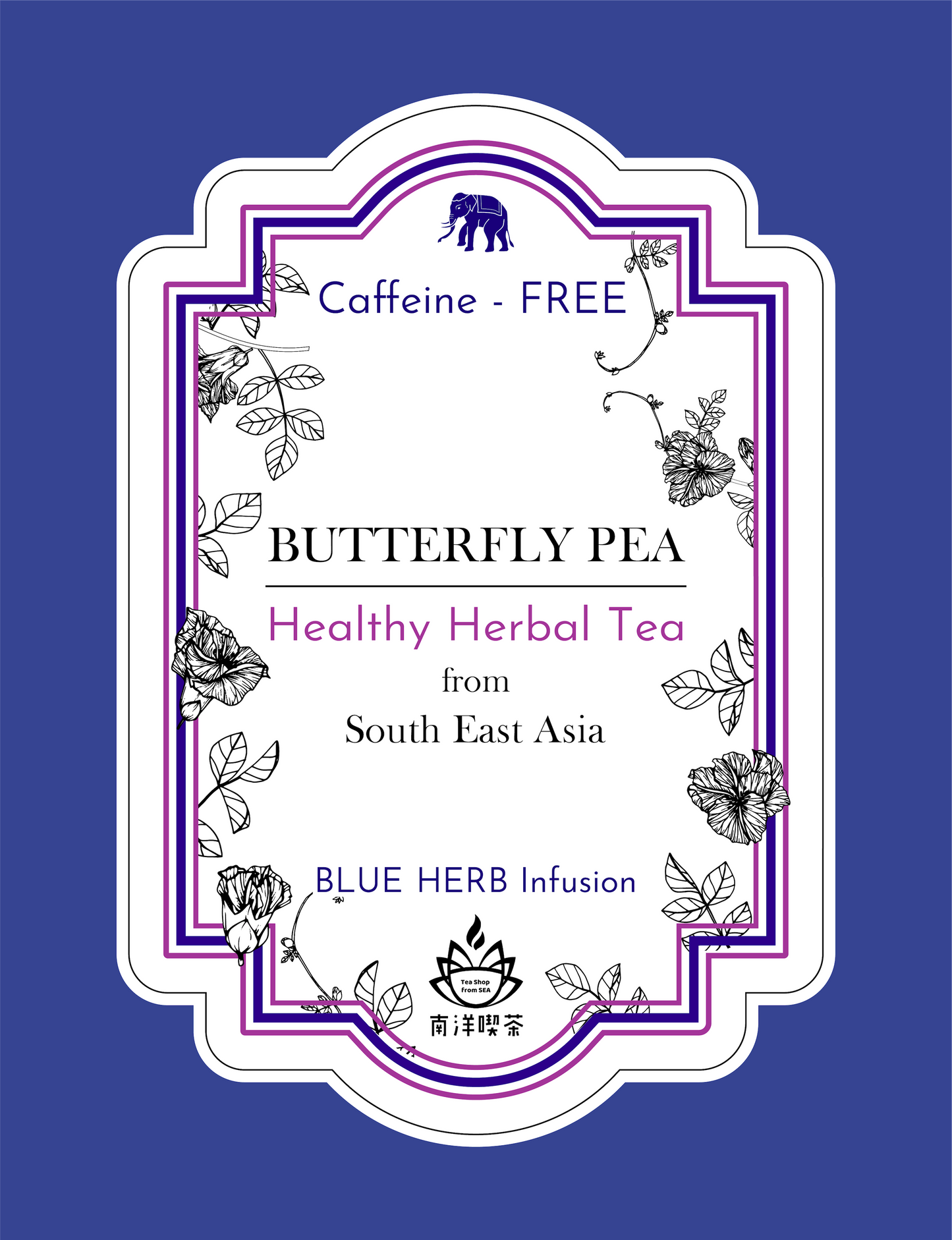 Butterfly Pea Blue Herb バタフライピーブルーハーブ 50g